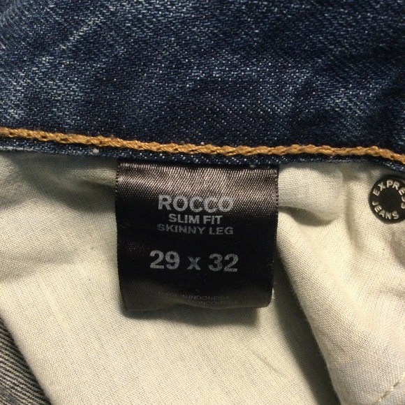 Express: Rocco, Slim Fit, Skinny Leg, Distressed Jeans. Waist 29" - Picture 6 of 8